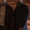 Isaiah Mustafa Cross Black Wool Coat