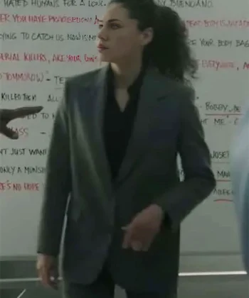 Mercedes de la Zerda Cross Grey Blazer