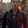 Scarlett Johansson Black Widow Black Leather Jacket