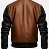 Black and Brown Leather Jacket