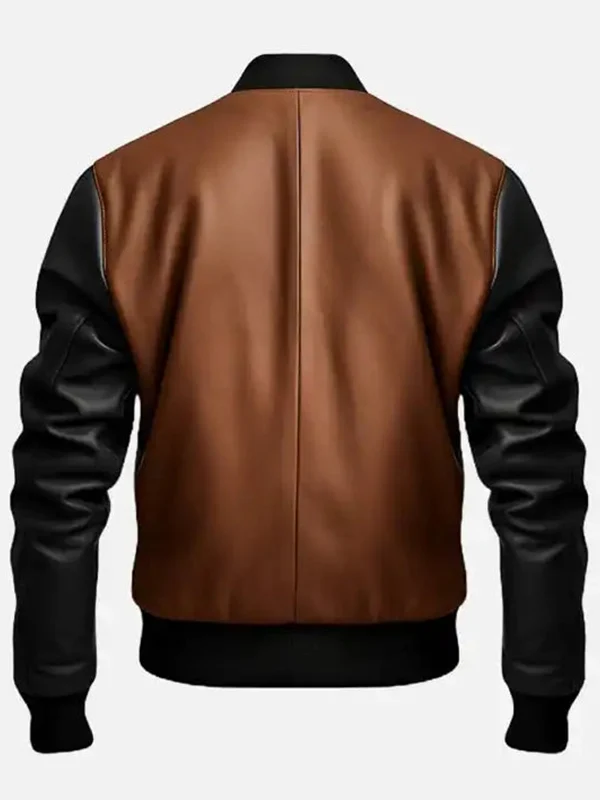 Black and Brown Leather Jacket