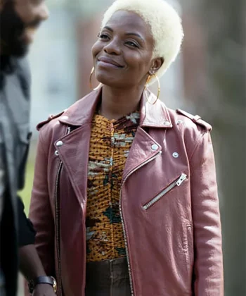 Elena Powell The Madness 2024 Pink Biker Jacket