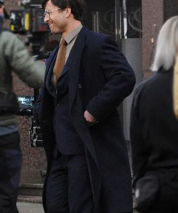 Glen Powell The Running Man 2025 Trench Coat