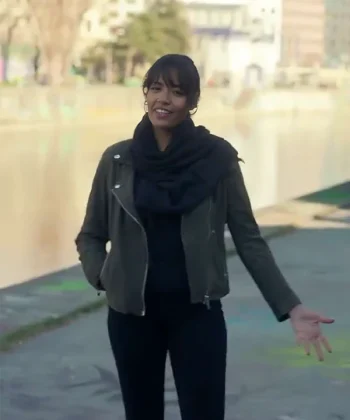 Kelly Kwitny The Recruit Green Biker Jacket