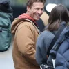 The Running Man 2025 Glen Powell Brown Jacket