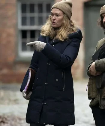 Wish You Were Here Julia Stiles Black Puffer Coat