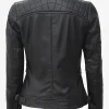 Women Black and Leather Jacket