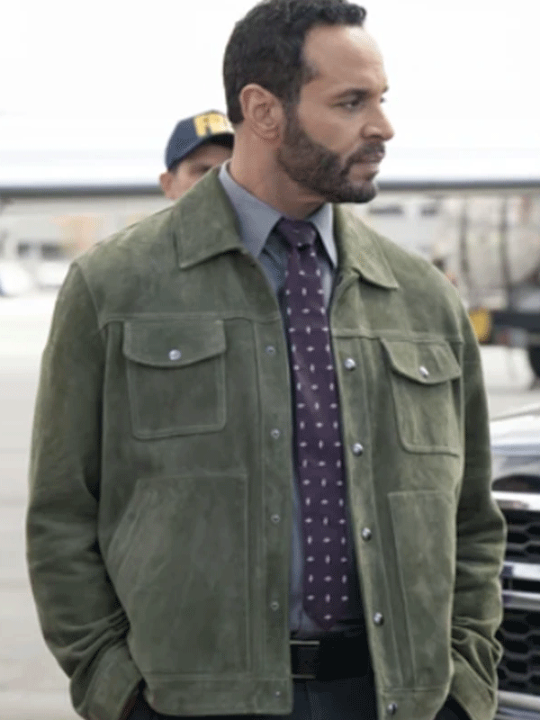 High Potential 2024 Adam Karadec Suede Trucker Jacket