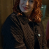 Emily Tennant The Wish Swap Quilted Brown Jacket