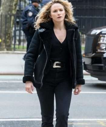 FBI S04 Nina Chase Shearling Leather Jacket