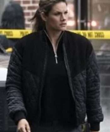 FBI S05 Maggie Bell Black and Grey Bomber Jacket
