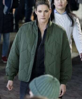Maggie Bell FBI S05 Green Quilted Jacket