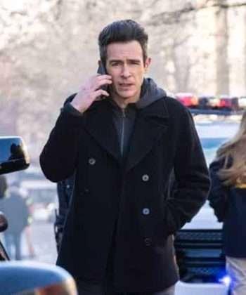 FBI S05 Stuart Scola Black Peacoat