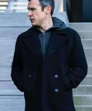 FBI S05 Stuart Scola Black Wool coat