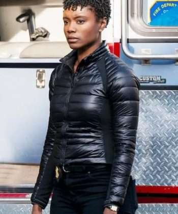 FBI S06 Tiffany Wallace Black Puffer Jacket