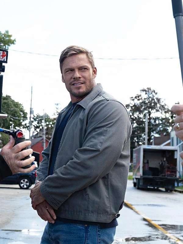 Reacher S02 Jack Reacher Grey Cotton Jacket