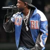 Kendrick Lamar Super Bowl Blue Leather Jacket Backside