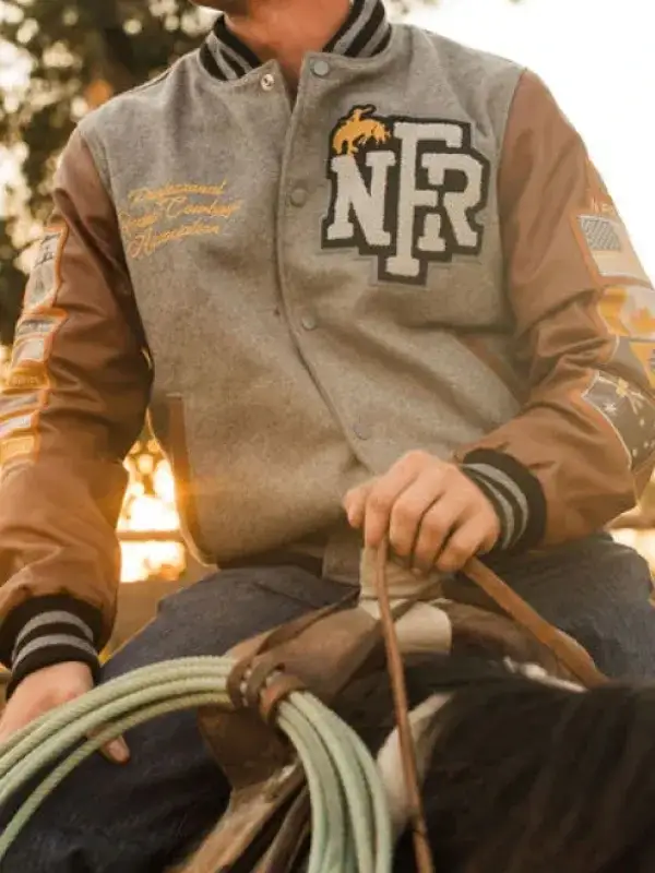 NFR Las Vegas Cowboy Varsity Jacket