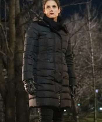 Maggie Bell FBI Black Puffer Coat