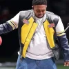 Mustard Super Bowl LXI Motorcycle Leather Jacket