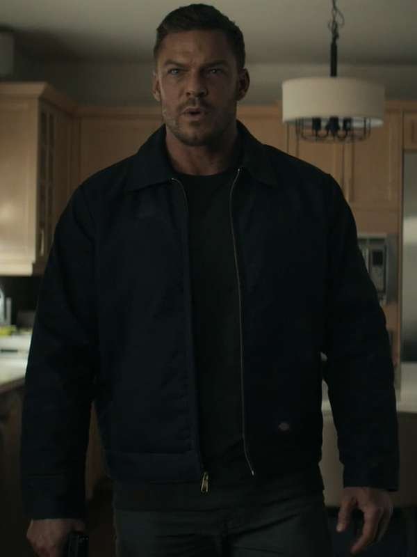 Reacher Season 02 Jack Reacher Black Cotton Jacket