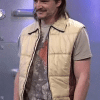 Pedro Pascal SNL Beige Puffer Vest