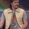 Pedro Pascal SNL Beige Puffer Vest
