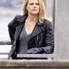 Gwen Carter FBI S05 Black Biker Leather Jacket