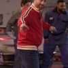 Shifting Gears 2025 Wayne Laroche Red Bomber Jacket