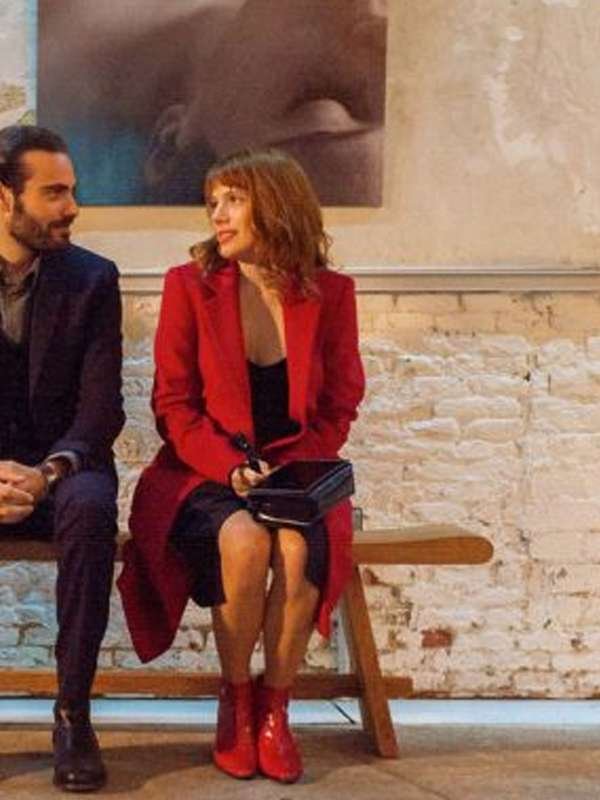 Diana Gómez Valeria 2023 Red Wool Coat