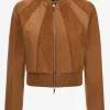 Womens Brown Suede Leather Jacket
