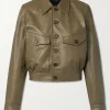 Womens Green Leather Jacket