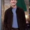 An Unexpected Valentine 2025 Robert Buckley Brown Jacket