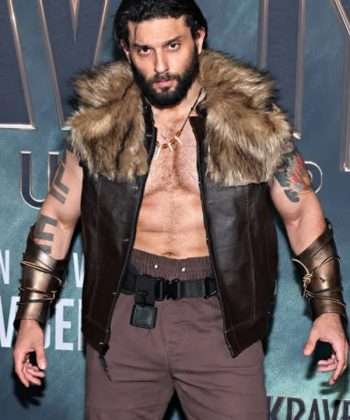 Jay Velasquez Kraven The Hunter 2024 Brown Leather Vest