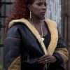 Power Book II Ghost Mary J. Blige Shearling Leather Jacket
