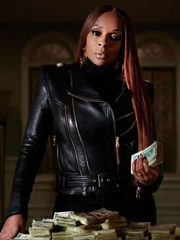 Monet Power Book II Ghost Black Leather Jacket