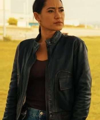 Joséphine Jobert Saint-Pierre S01 Black Leather Jacket