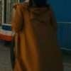 Saint-Pierre S01 Joséphine Jobert Brown HoodedCoat