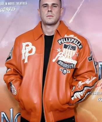Venom The Last Dance Jared Abrahamson Orange Leather Jacket